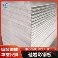 硅岩彩钢板 防火硅岩夹芯板 硅岩彩钢板 净化硅岩夹芯室内板