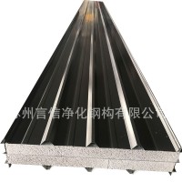 10cm瓦楞岩棉板 双面316不锈钢 岩棉瓦楞屋面板 防水保温岩棉板