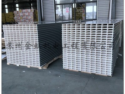 5cm机制玻镁板 外墙建筑复合彩钢防火净化板 金虹中空玻镁板