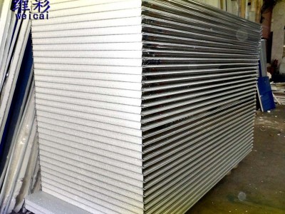 厂价批发彩钢板围档隔热泡沫板夹芯板防火板保温隔墙板