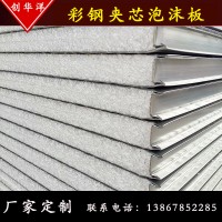 机制泡沫夹心板双层彩钢夹芯泡沫板防火隔热复合板车间隔墙夹芯板