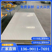 佛山厂家 岩棉夹芯板 彩钢 防火隔热 净化车间可用 岩棉彩钢板