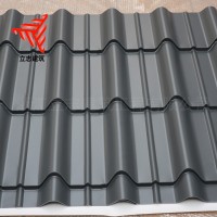 浙江压型瓦 古建筑828型仿古瓦 0.7mm铝镁锰屋面金属屋脊琉璃瓦