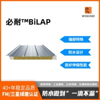 美丽工厂屋面防水性能可靠伸缩性好捷必耐BiLAP夹芯板屋面系统