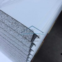 厂家供应彩钢夹芯板车间隔断厂房吊顶岩棉板隔热保温可定制