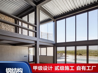 深圳搭建户外平台搭建复式二层钢结构阁楼双层房屋钢结构楼梯