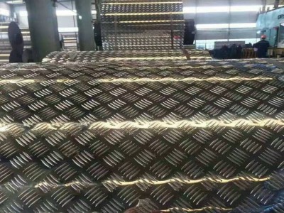 厂家供应3003花纹铝板 指针型防滑铝板 五条筋防滑铝板 橘皮花纹