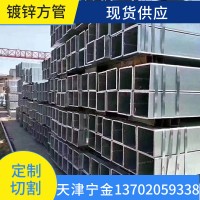 现货 镀锌方管镀锌带方矩管立柱大棚管100*100各规格型号 可切割