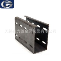 无锡厂家供应 链条C型槽滑轨 打孔C型钢 货架型钢现货