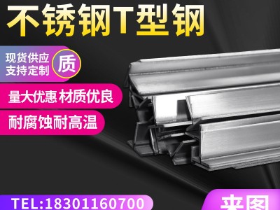 304不锈钢T型钢 挤压冷拔一次成型非标凸形扁条 不锈钢异型钢定制