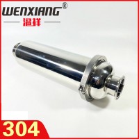 温祥304不锈钢过滤器快装直通管道滤网空气进化器卫生级滤芯