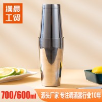 不锈钢厅杯美式调酒器波士顿雪克壶搅拌杯鸡尾酒工具TIN杯