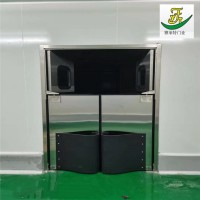 食品厂物料传递门四开防撞门不锈钢双向回弹门防水隔音雅菲特厂家