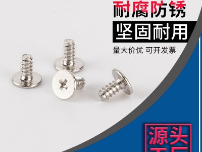 铁镀镍十字槽扁平薄头自攻平头螺丝键盘螺丝ST2x4电脑设备螺丝钉
