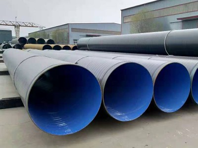 3PE防腐钢管加强级DN400无缝螺旋焊管地埋式石油天然气运输管道