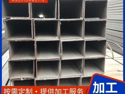 235B黑料方管 建筑幕墙大口径薄壁镀锌矩形管40*60 钢 结构铁方通