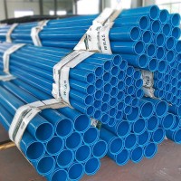 可定制内外涂塑给排水管 消防复合管涂塑螺旋管 环氧粉末涂塑钢管