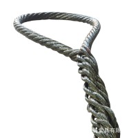 光面涂油 多股编制钢丝绳 双头扣起吊用钢丝绳插编索具编花可加