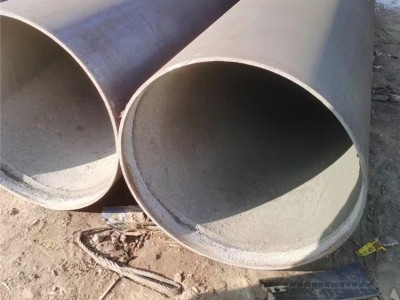 内衬水泥砂浆防腐钢管 排污用外三油两布内水泥砂浆防腐螺旋钢管