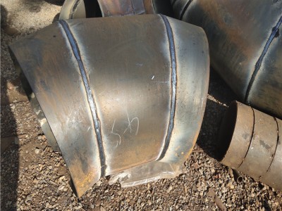 薄壁虾米腰弯头 45度排气管道焊接弯头 现 货焊接螺旋管弯头