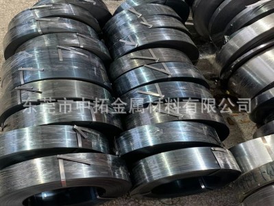 SK5高弹性弹簧钢 SK5淬火发蓝弹簧钢带 厚度0.1-3.0mm精密分条