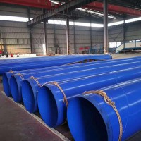 环氧煤沥青防腐钢管DN200大口径三油两布污水处理环氧防腐钢管
