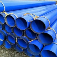 涂塑钢管厂家供应大口径消防给水涂塑复合钢管预制直埋无缝管道