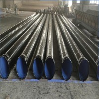 厂家现货承插式防腐钢管 承插涂塑螺旋钢管 三油两布承插螺旋钢管