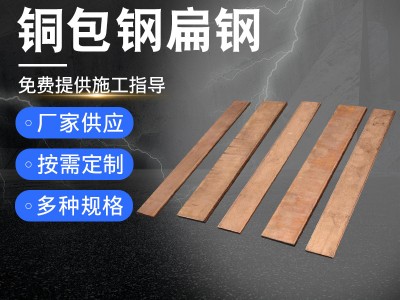 铜包钢扁钢 镀铜扁钢 防雷接地镀铜排 铜包钢扁铁 铜包钢扁钢
