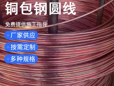 铜包钢圆线 镀铜圆线 铜覆钢圆线 铜包钢圆钢大现货销售