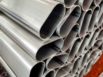 光亮椭圆管建筑家具扶手平椭圆管Q235B镀锌椭圆管鸭蛋形可折弯