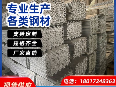 上海镀锌角钢三角铁Q235厂家直销冲孔加工40*4规格齐全热镀锌角钢