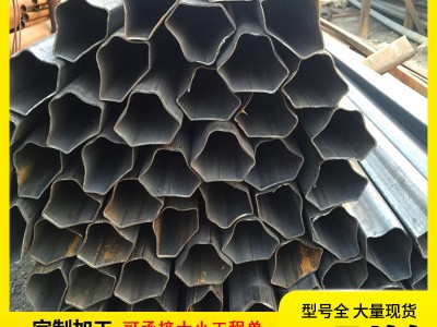 凸形管T25镀锌 Q235双凸形铁管厂家现货薄壁凸形异型管