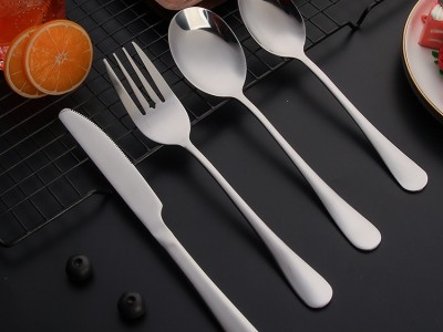 不锈钢刀叉勺 1010不锈钢餐具加厚不锈钢勺子 礼品酒店用品