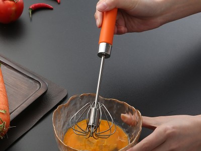 不锈钢半自动打蛋器手动按压式搅蛋器奶油打发器 厨房烘培小工具