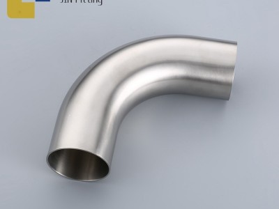 厂家定制不锈钢卫生级弯头管件定制 90度快装焊接弯头管件