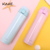 KAKE创意不锈钢保温杯日本单手开启真空弹跳杯商务厂家批发