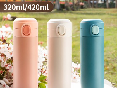 网红创意304不锈钢保温杯豌豆杯户外便携水杯弹跳杯杯子礼品定制