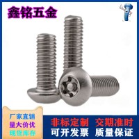 304不锈钢梅花半圆头防盗螺丝 盘头带柱螺钉M3M4M5M6M8M10M12