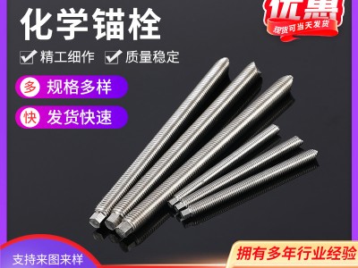 化学锚栓 316 304不锈钢化学锚栓 不锈钢螺栓加工 化学药水锚栓