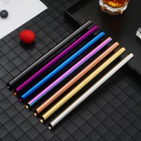 304不锈钢吸管创意12mm斜口吸管饮料吸管镀金幻彩不锈钢奶茶吸管