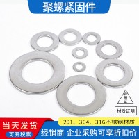 厂家现货批发304 201 316L不锈钢平垫片加大 加宽 加厚垫圈DIN1 25