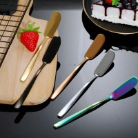304不锈钢牛油刀韩式长柄果酱黄油抹刀西餐具奶油裱花刀厂家批发